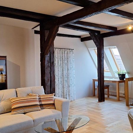 Stadtpalais Bellevue-Suite 3- Zimmer- Maisonettewohnung Mit Dachterrasse Maximal 4 Personen 包岑 外观 照片