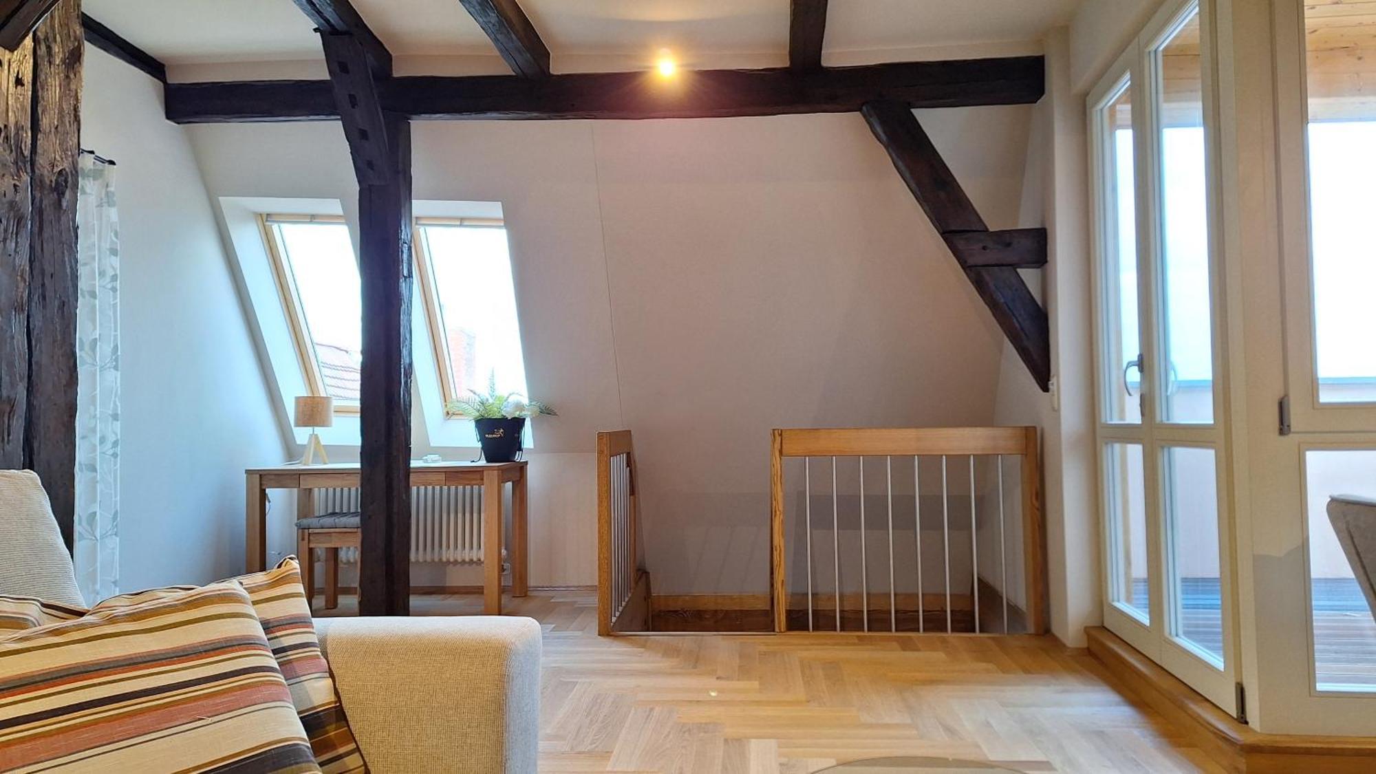 Stadtpalais Bellevue-Suite 3- Zimmer- Maisonettewohnung Mit Dachterrasse Maximal 4 Personen 包岑 外观 照片