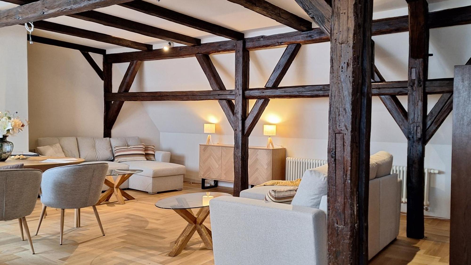 Stadtpalais Bellevue-Suite 3- Zimmer- Maisonettewohnung Mit Dachterrasse Maximal 4 Personen 包岑 外观 照片